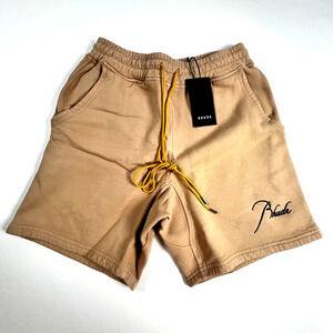 Rhude Logo Sweat Short Size Small Sand Embroidered Accent NWT